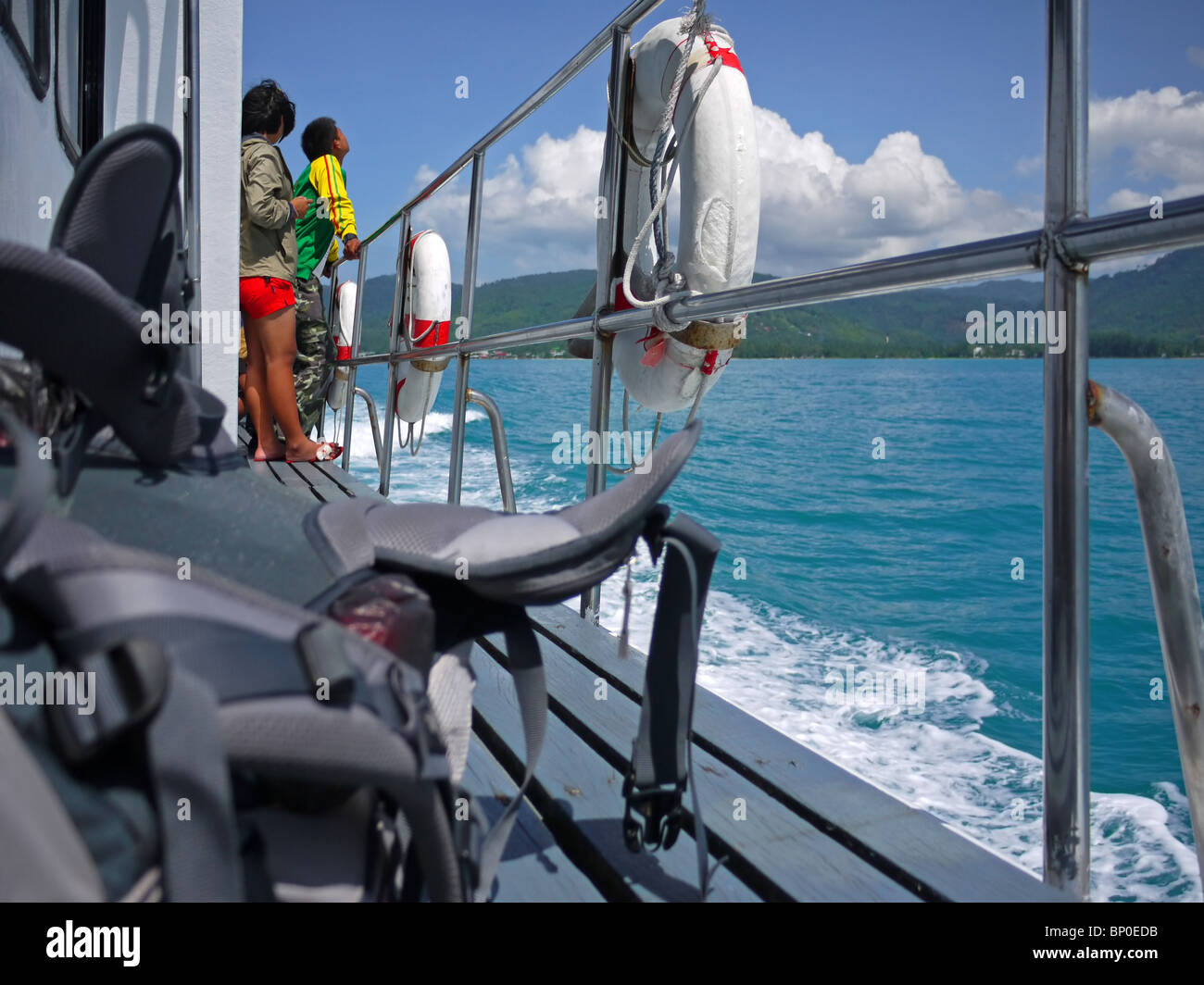 Passengers in ferryboat deck hi-res stock photography and images - Alamy