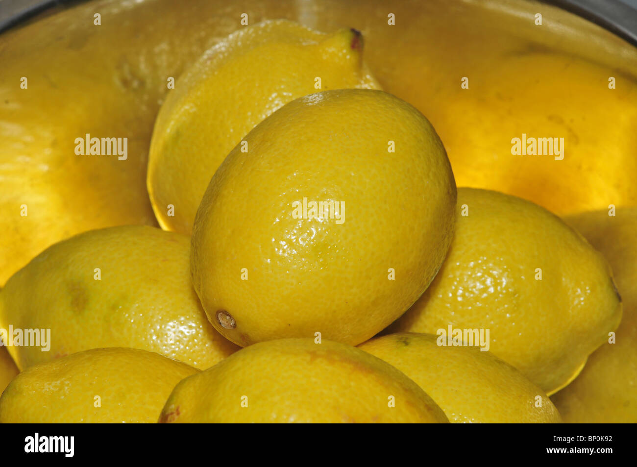 A bowl of lemons Stock Photo Alamy