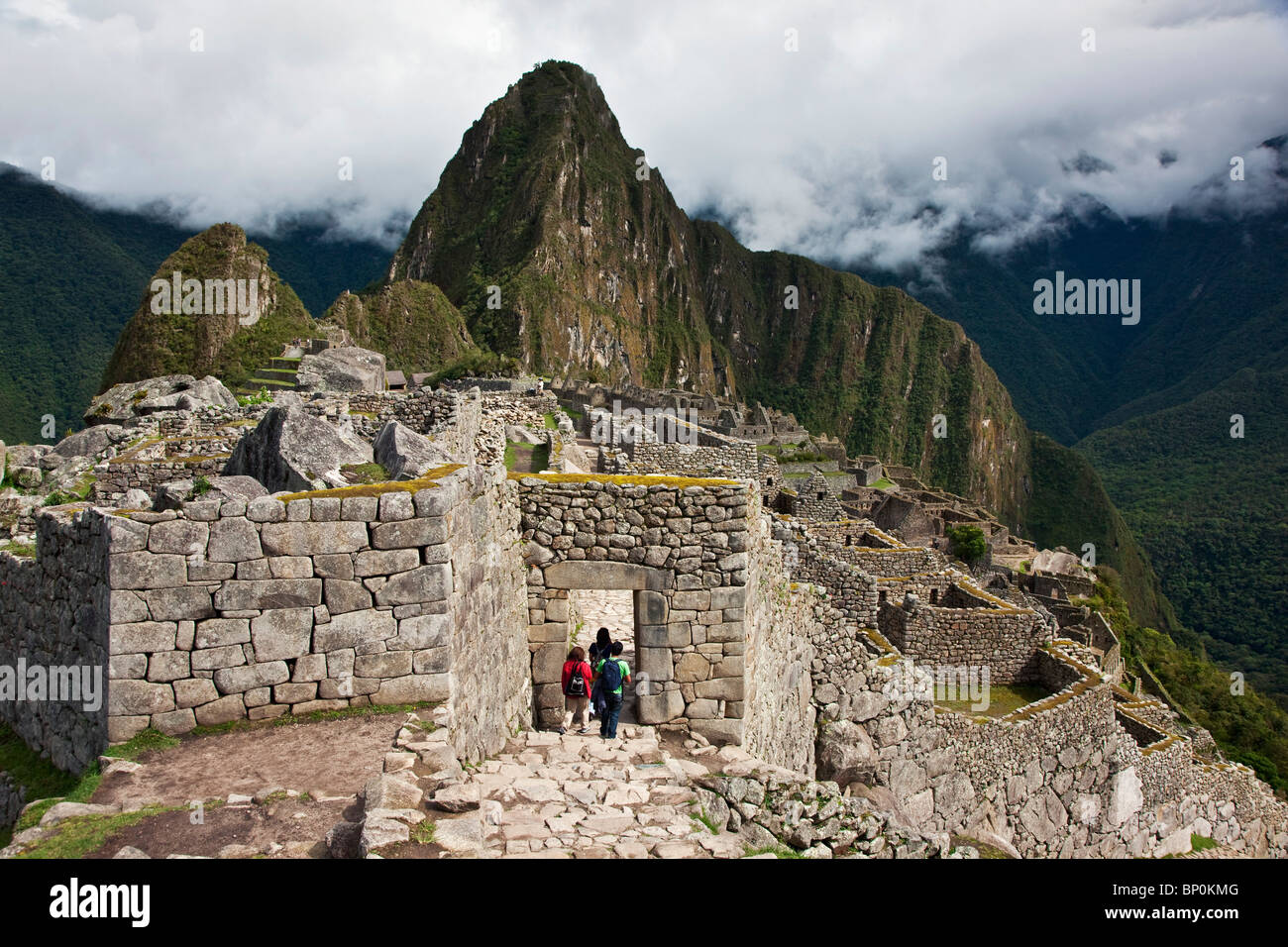 Peru, The worldfamous Inca ruins at Machu Picchu at an altitude of