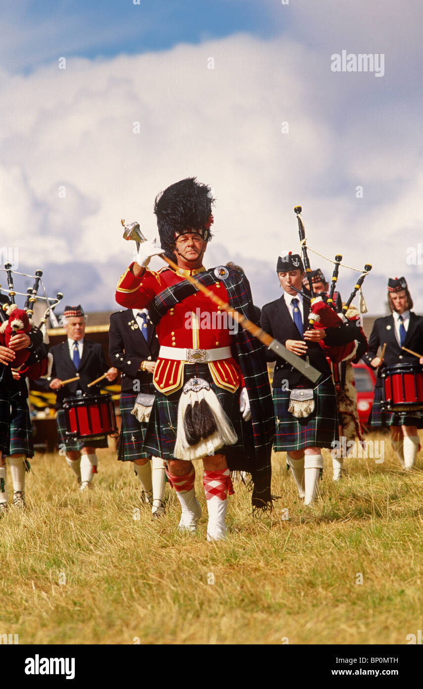 A Highland Gathering, Invergordon, Ross & Cromarty, Scotland Stock Photo