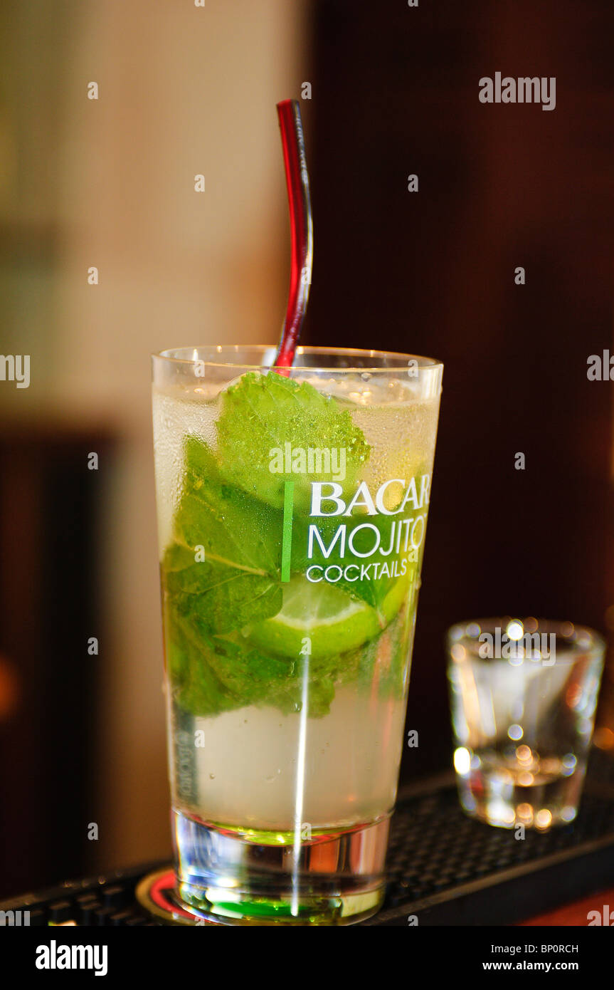 Mojito at Bacardi Rum factory, Puerto Rico Stock Photo Alamy