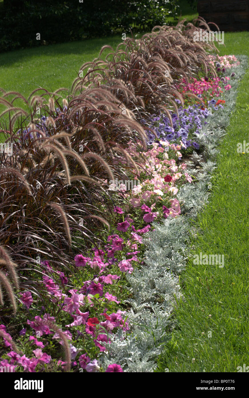 Flower Bed Garden At Highland Park Rochester Ny Stock Photo Alamy