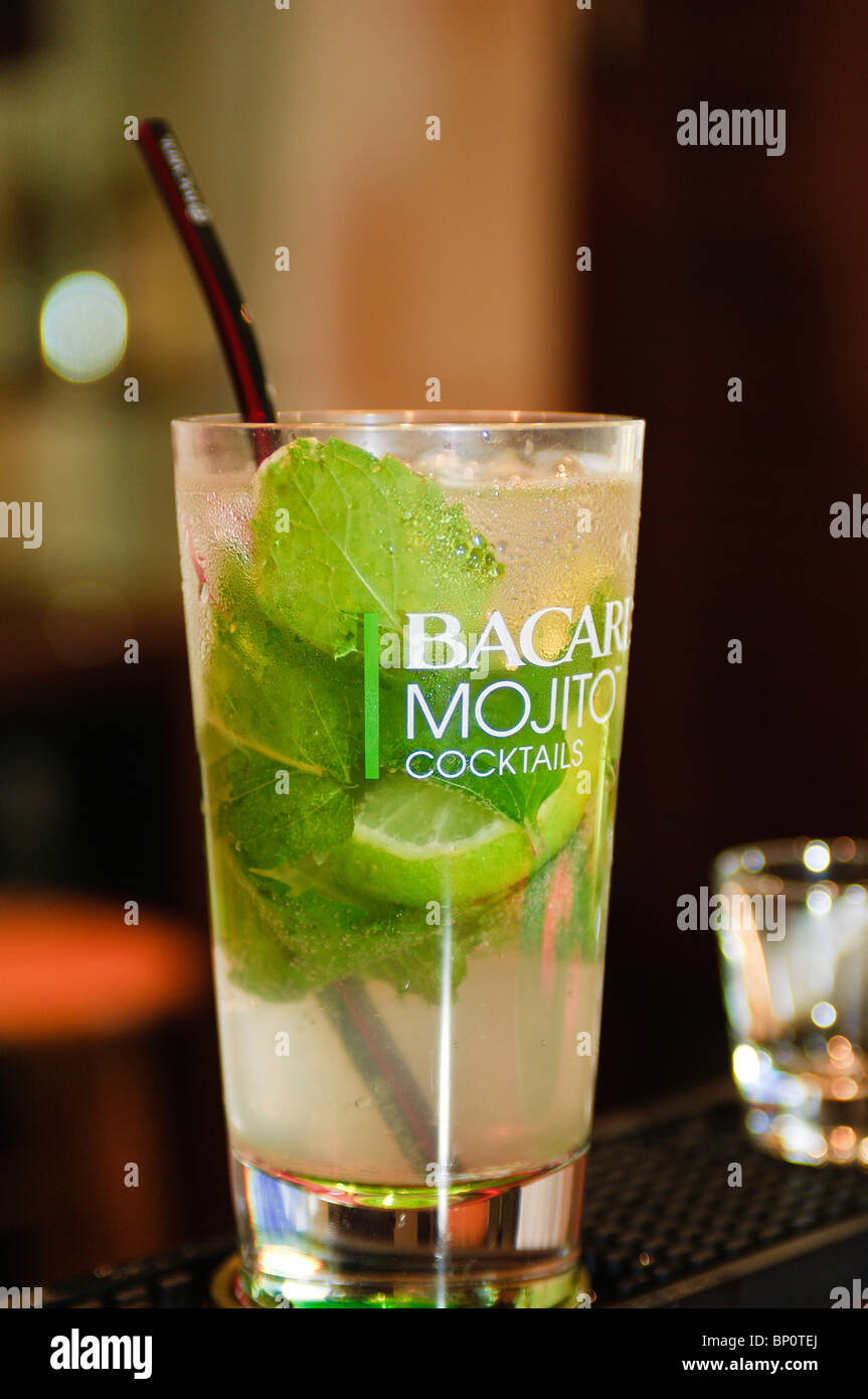 Mojito at Bacardi Rum factory, Puerto Rico Stock Photo Alamy