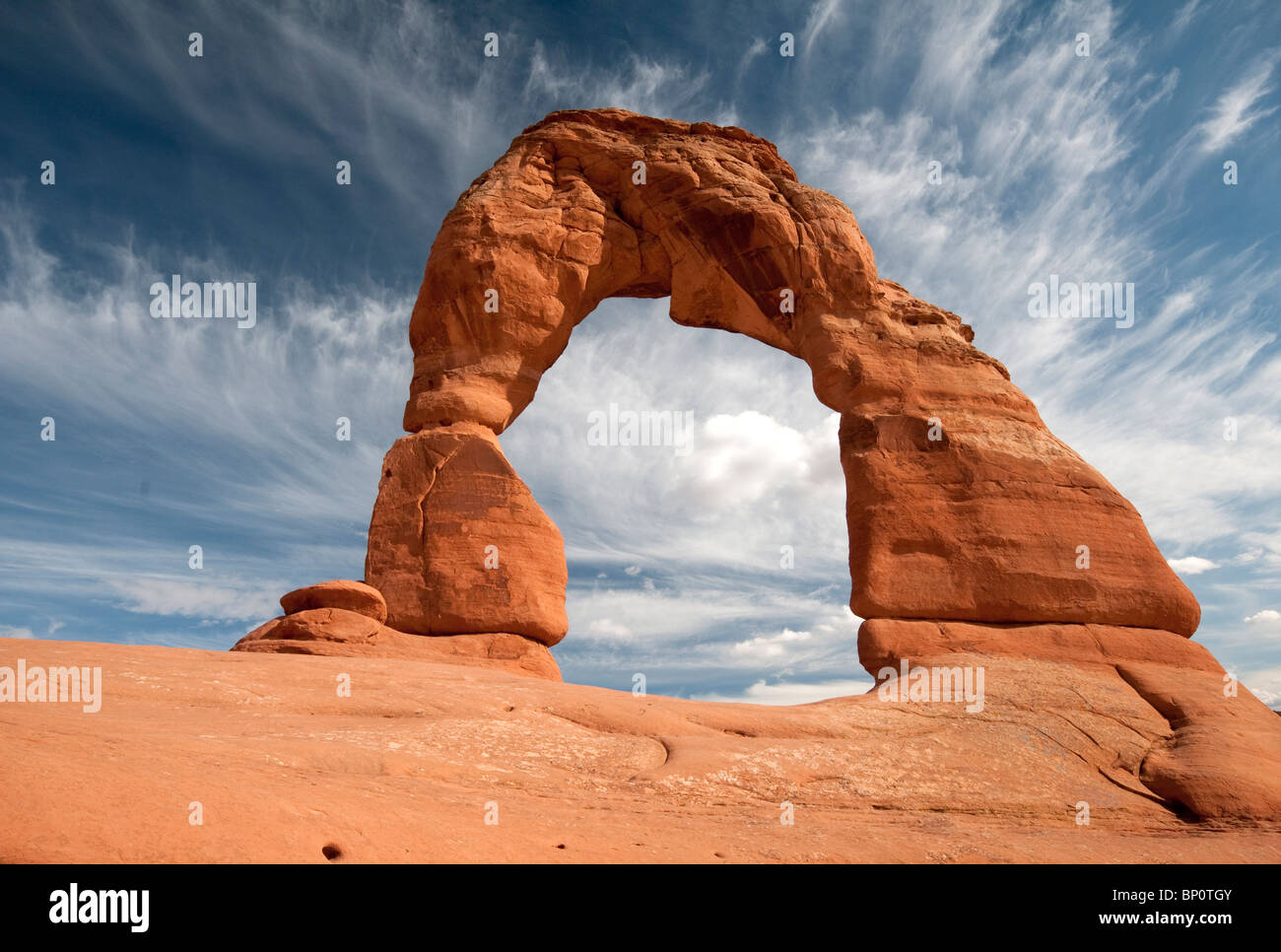 Delicate Arch, Arches National Park, Utah. USA Stock Photo