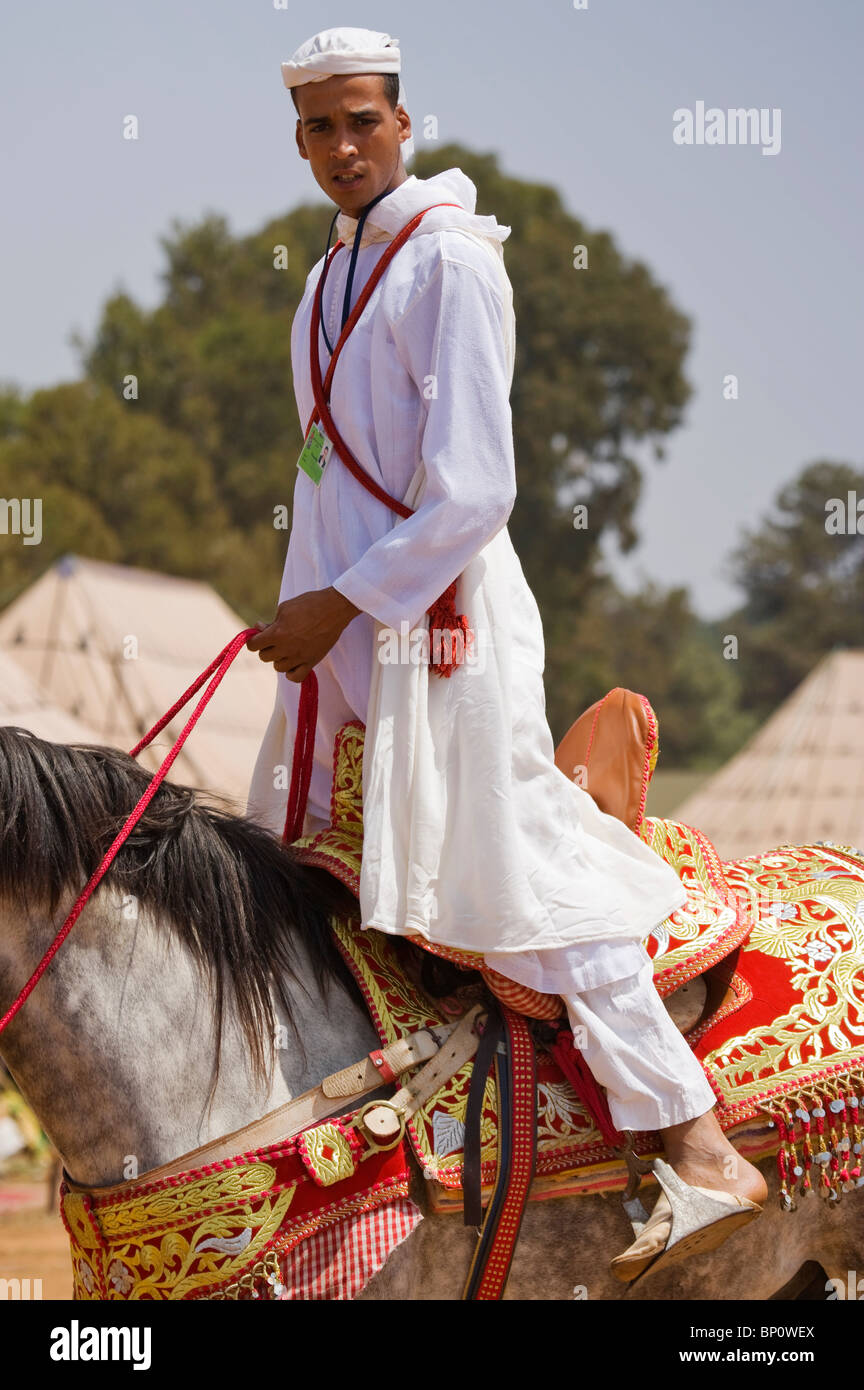 Fantasia Horse Tradition Morocco Tourist Travel Stock Photo