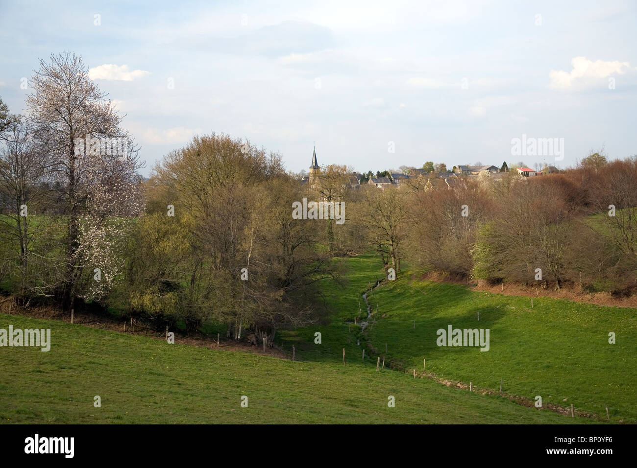 Village of La Doree, Mayenne, France Stock Photo Alamy