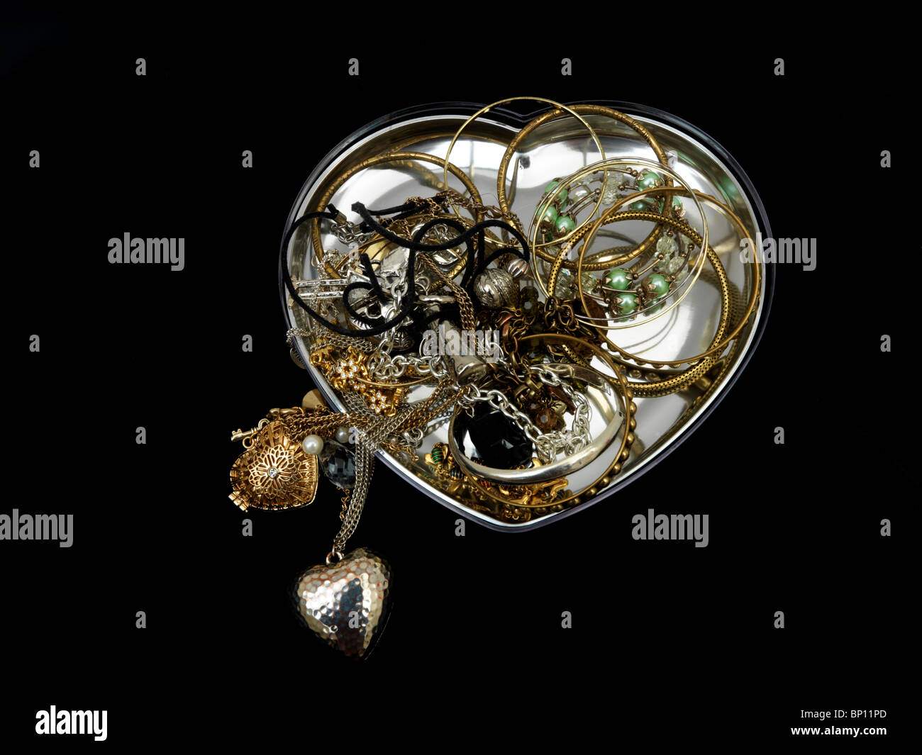 Cheap Gold and Silver Jewellery Stock Photo Alamy