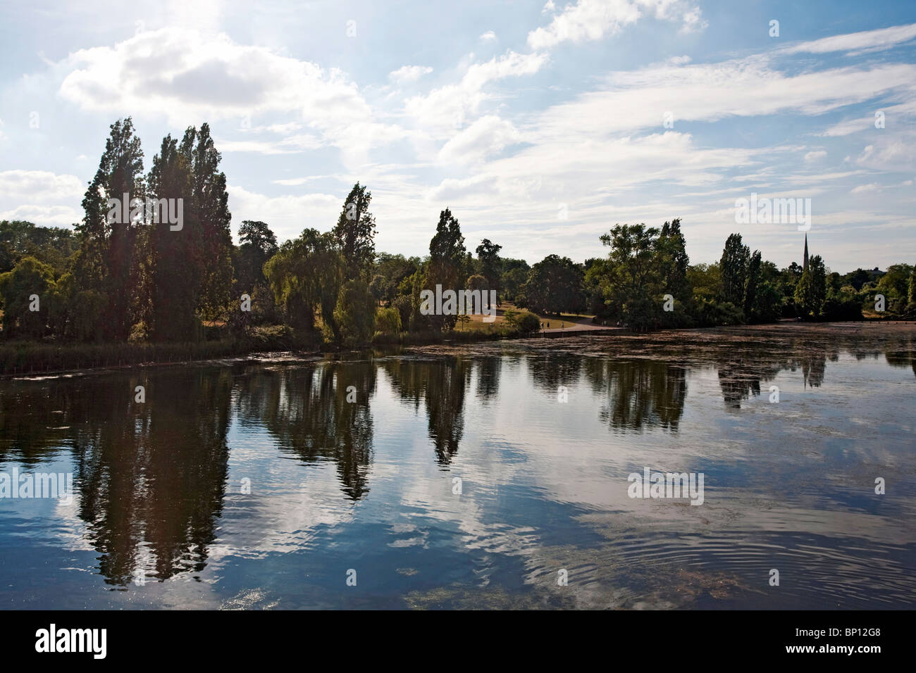 The Serpentine, Kensington Gardens, London, England, UK Stock Photo