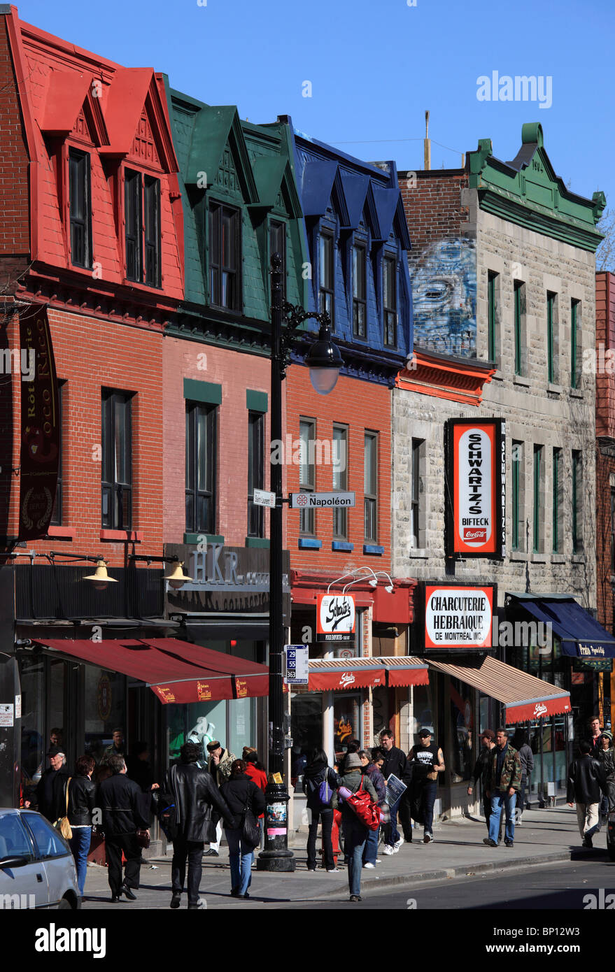St laurent boulevard montreal quebec hires stock photography and