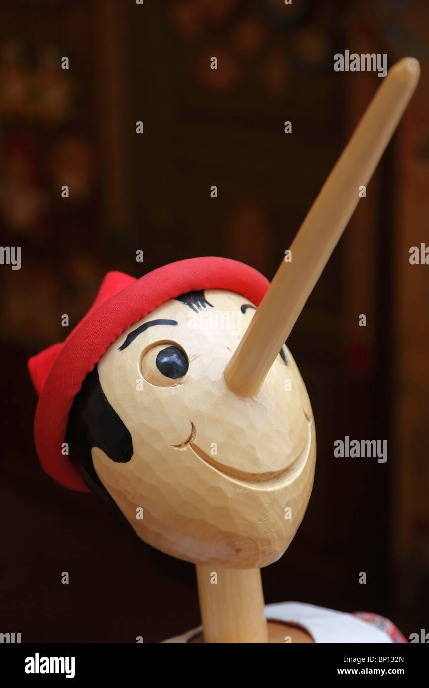 Czech Republic, Prague, Pinocchio figure, Stock Photo Alamy