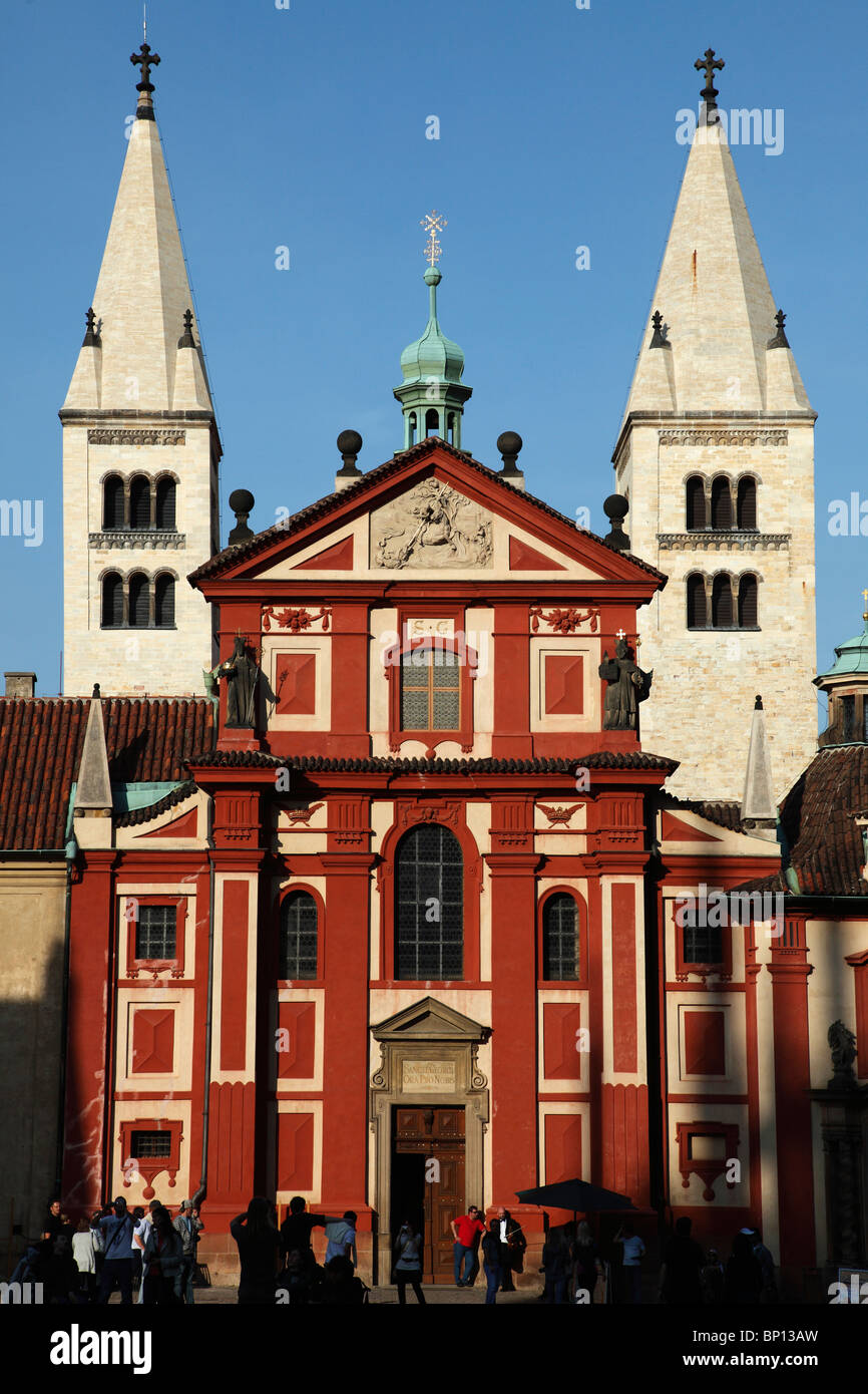 Czech Republic, Prague, St Georges basilica and convent Stock Photo
