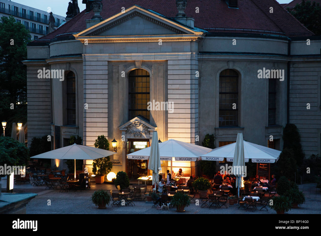 Germany, Berlin, Gendarmenmarkt, Refugium Restaurant Stock Photo