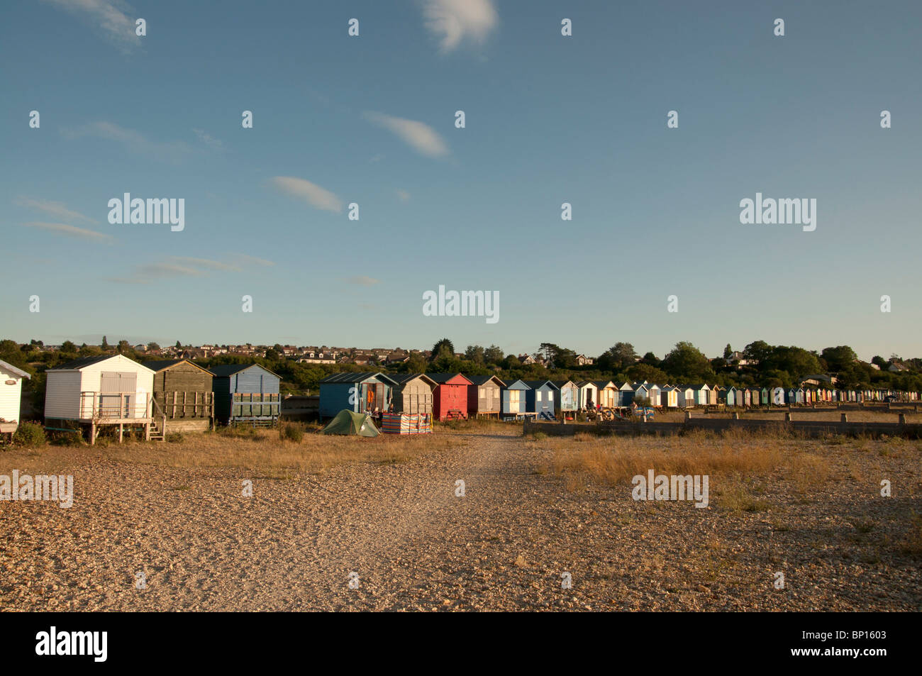 beach huts west beach whitstable kent england UK Stock Photo Alamy