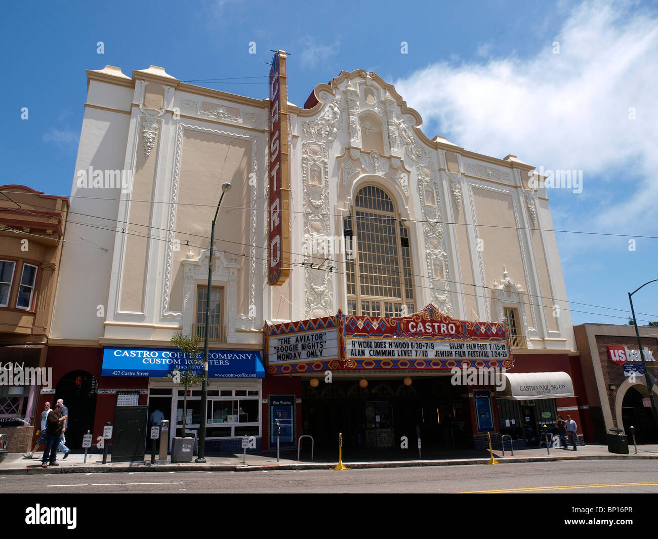 The Castro Theater is one of the most popular cinemas in San Francisco. Stock Photo