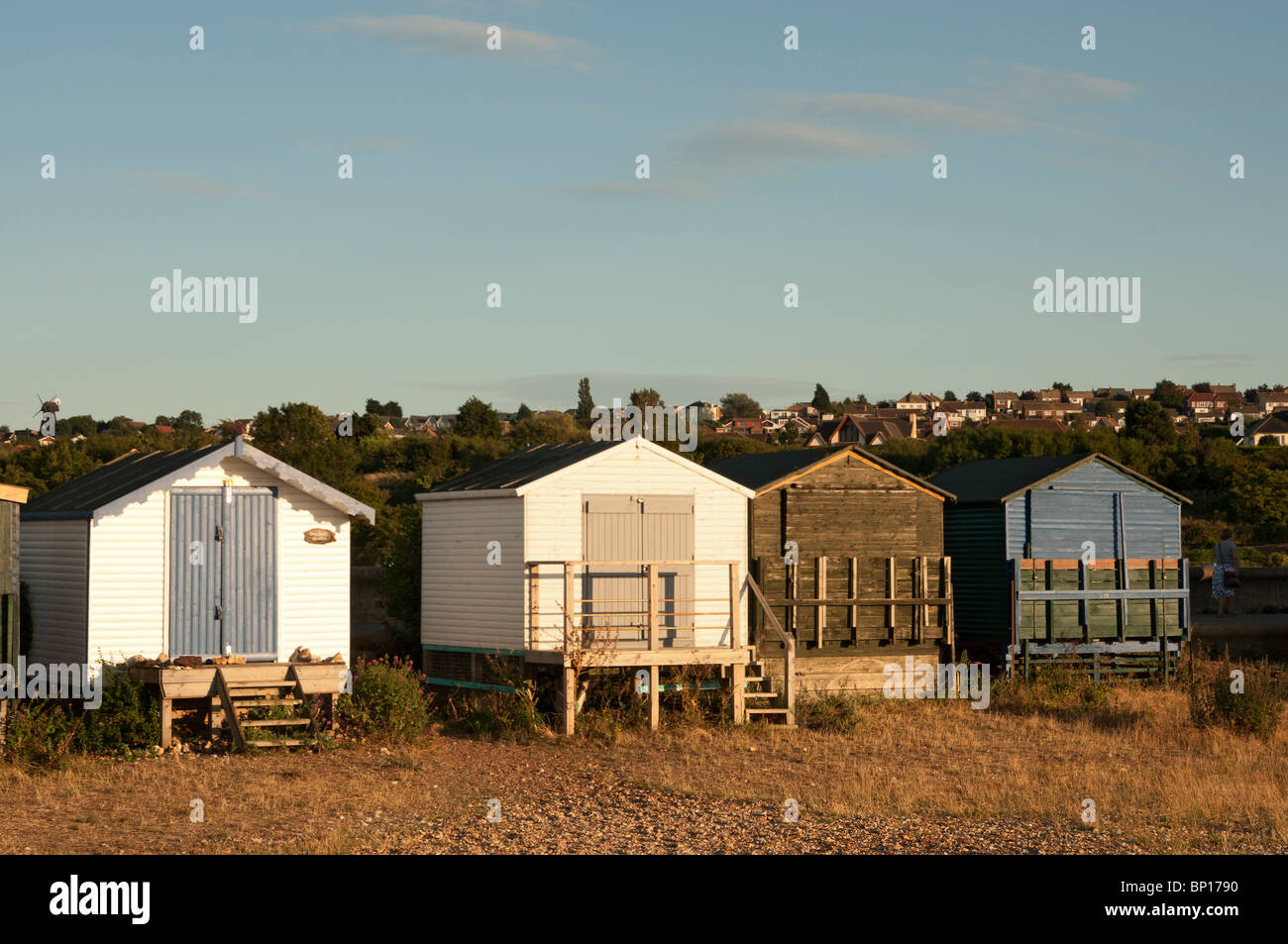beach huts west beach whitstable kent england UK Stock Photo Alamy