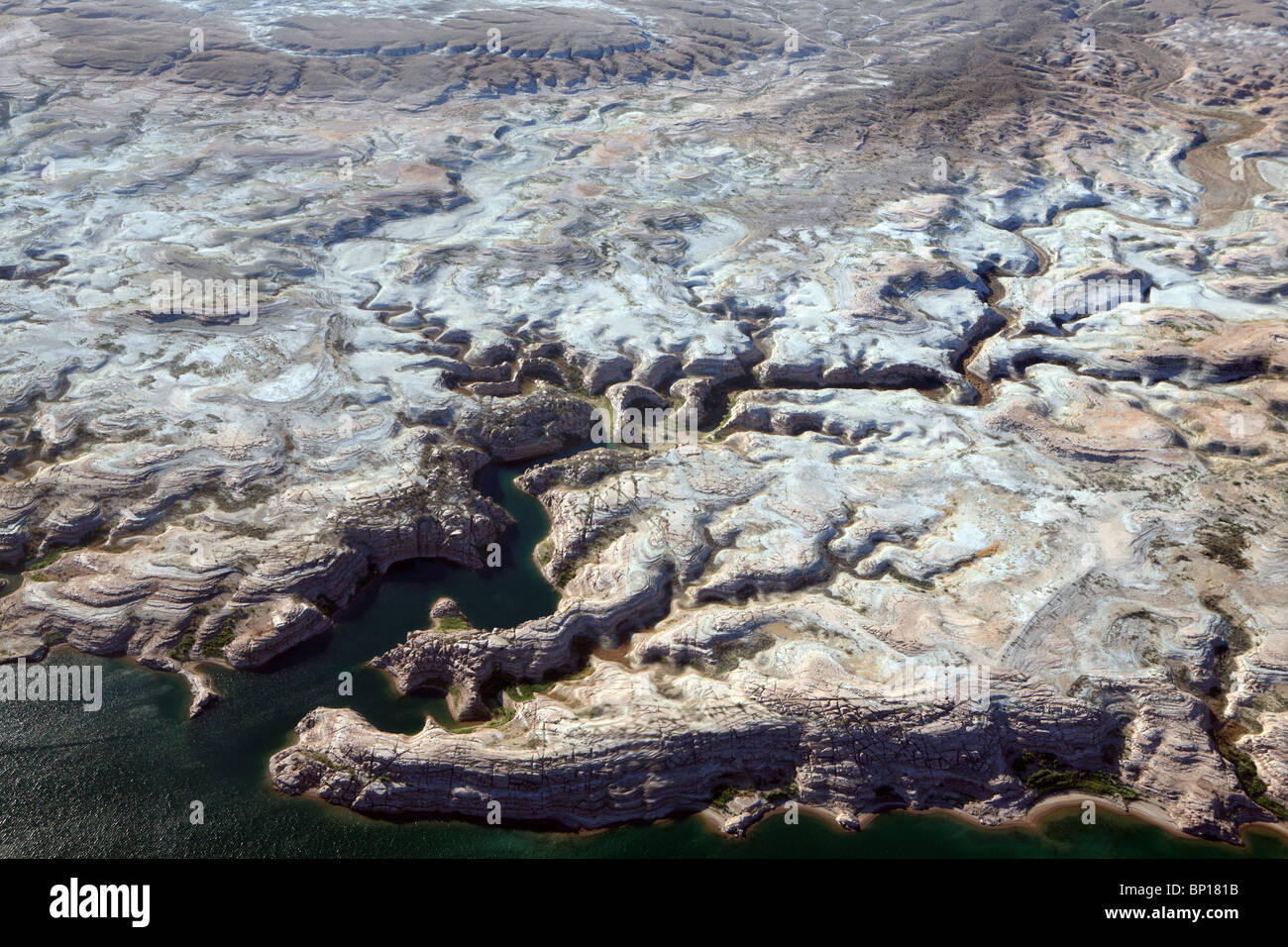 Aerial view over Lake Mead, Las Vegas, Nevada, US Stock Photo