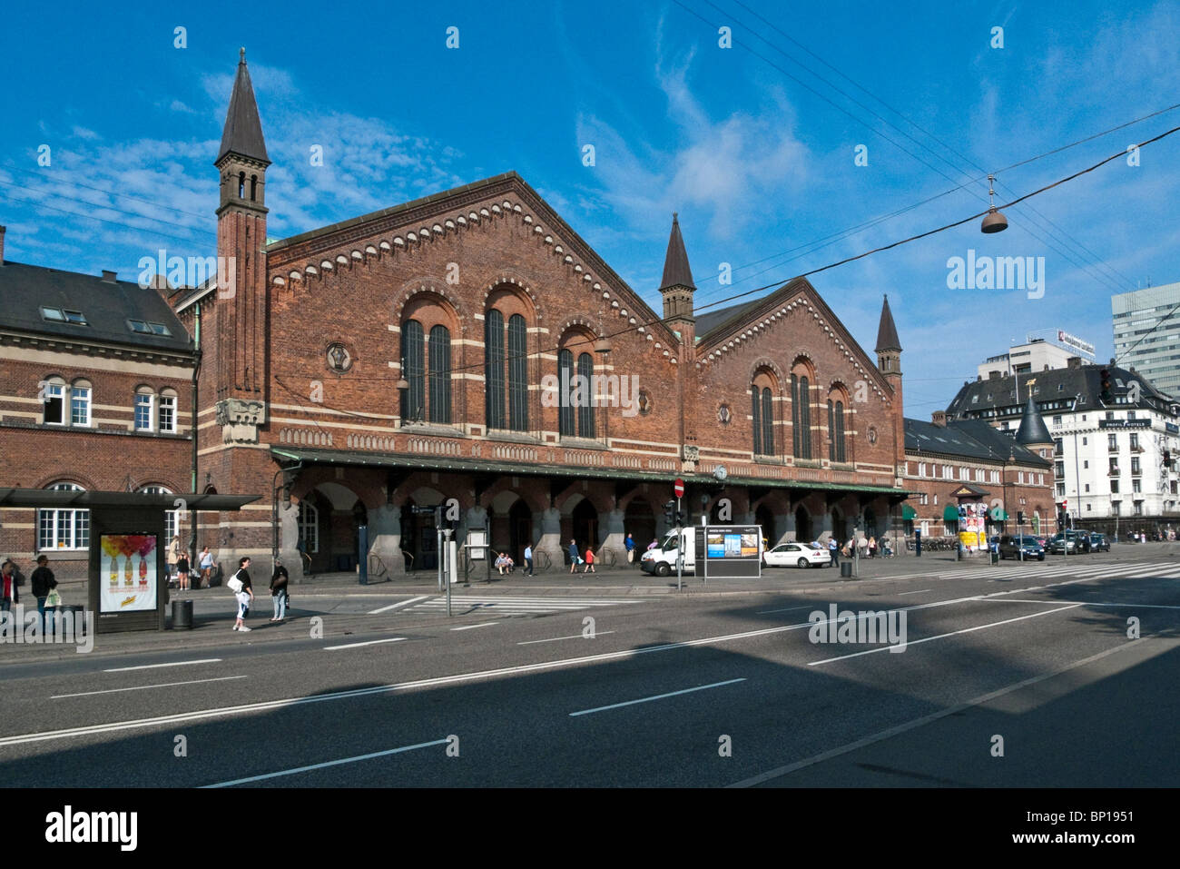 Copenhagen main railway station Stock Photo