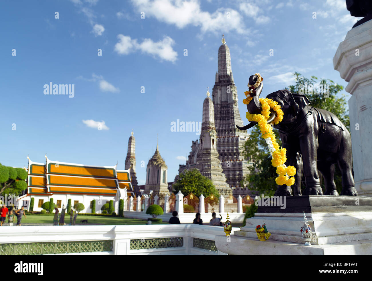 Thailand Bangkok Wat Arun temple sculptures Stock Photo Alamy
