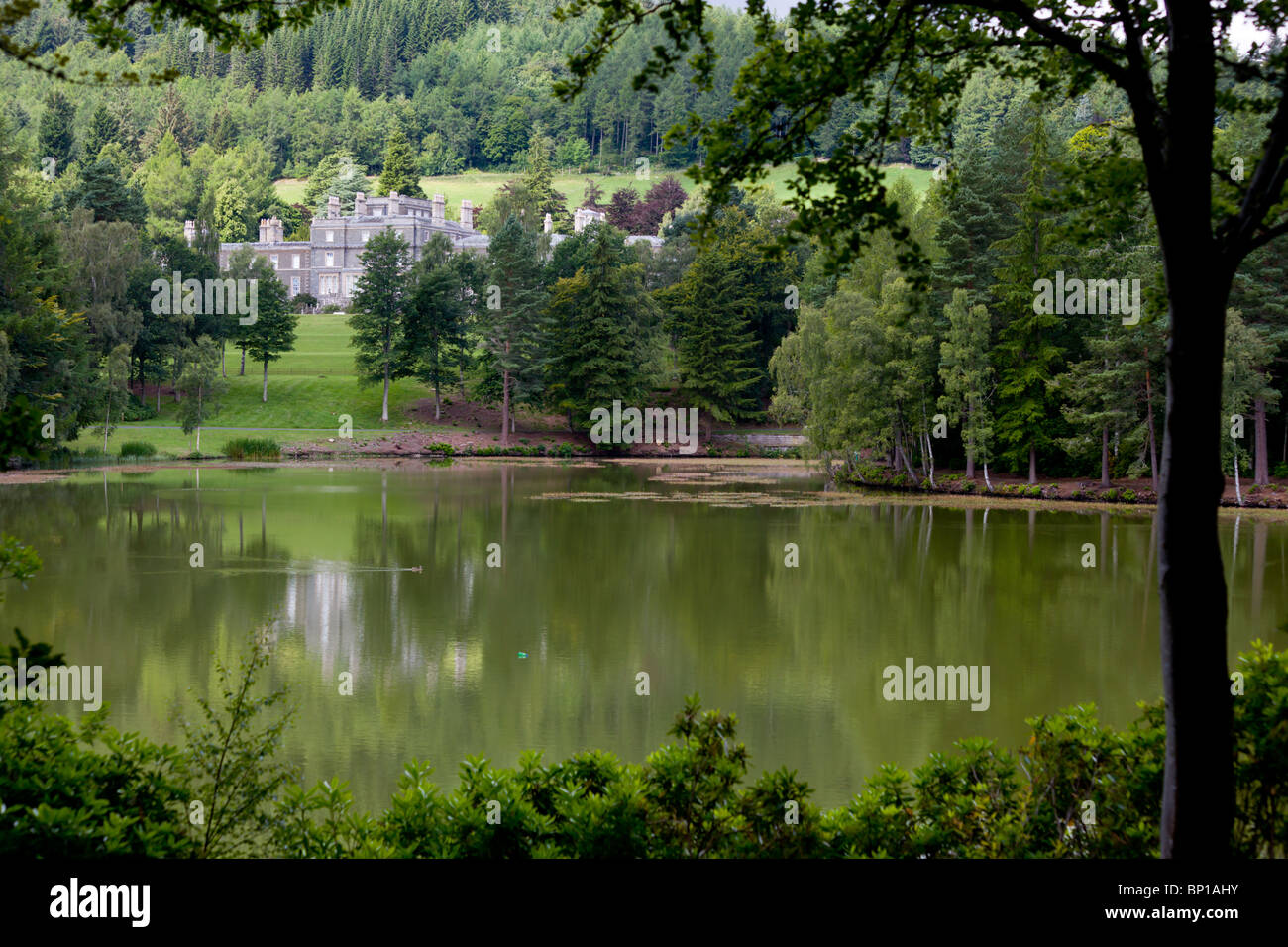 Bowhill House on the Bowhill Estate in the Scottish Borders Stock Photo