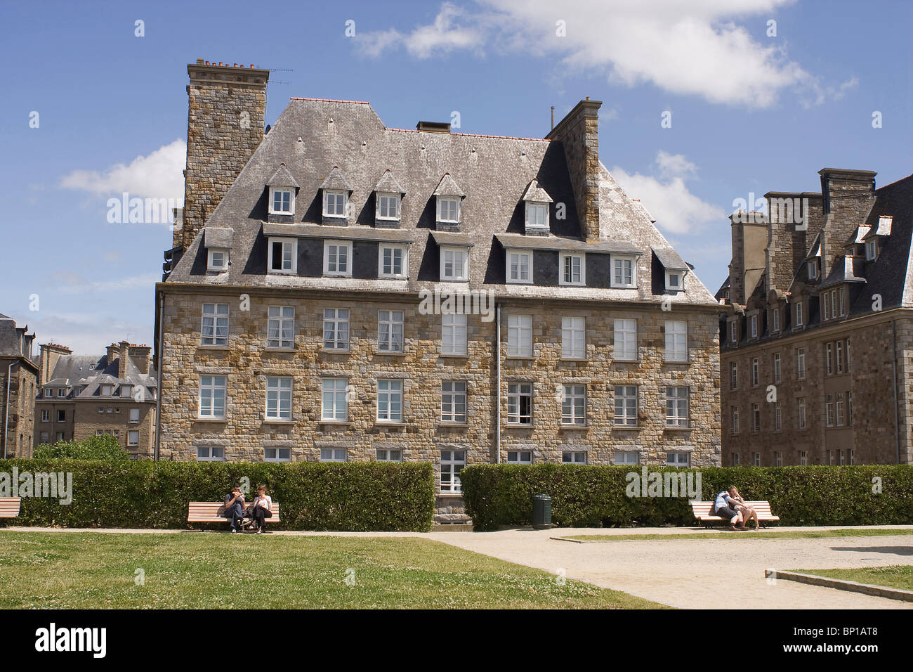 France, Brittany, Saint Malo, building Stock Photo Alamy