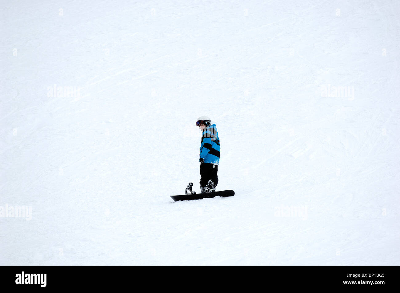 Snowboarding Teenager Stock Photo