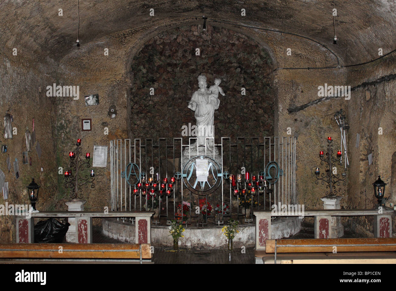 Grotto of Our Lady, a chapel with Madonna statue and spring said to