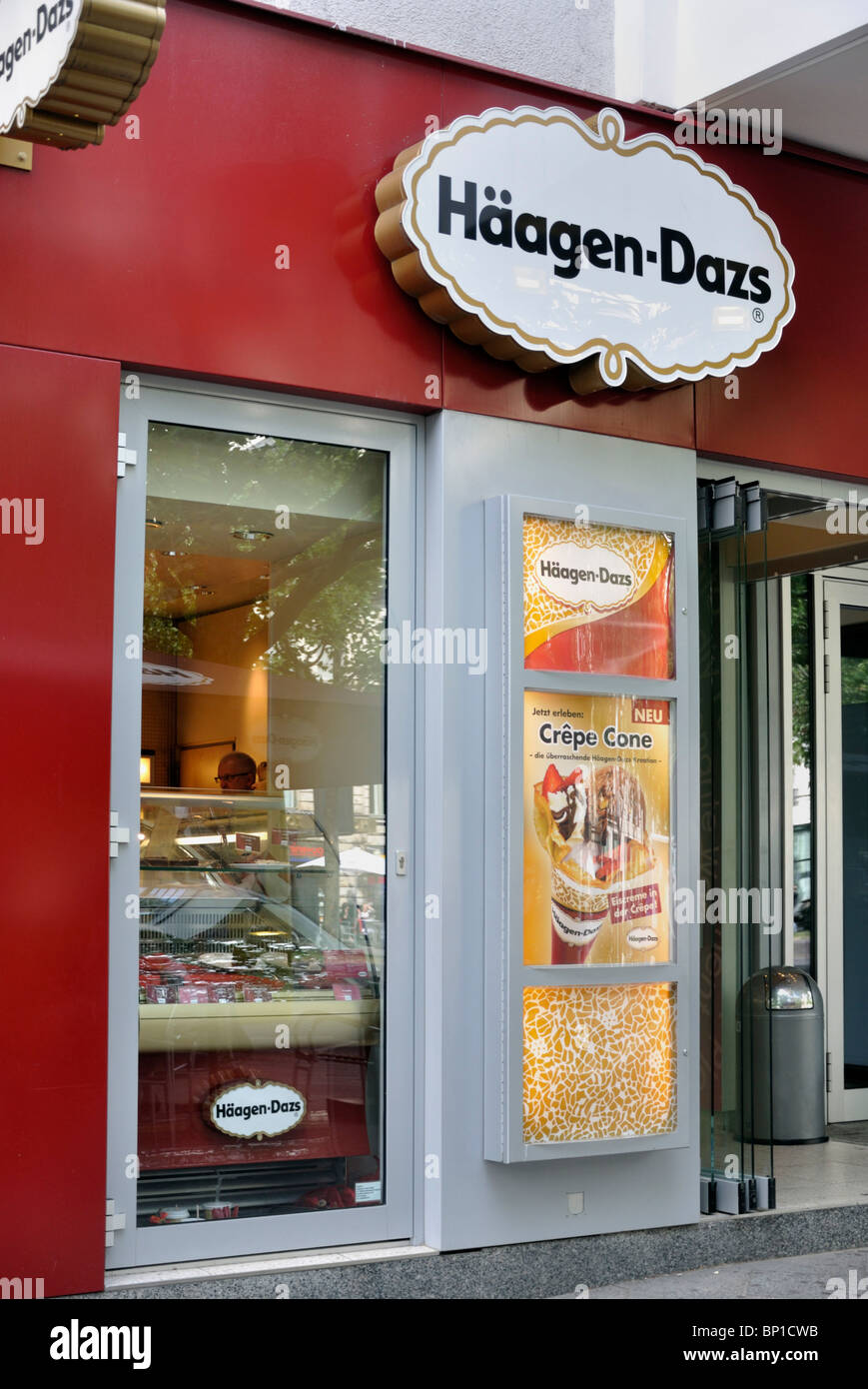 Haagen-Dazs store display  in Berlin Germany July 2010 Stock Photo