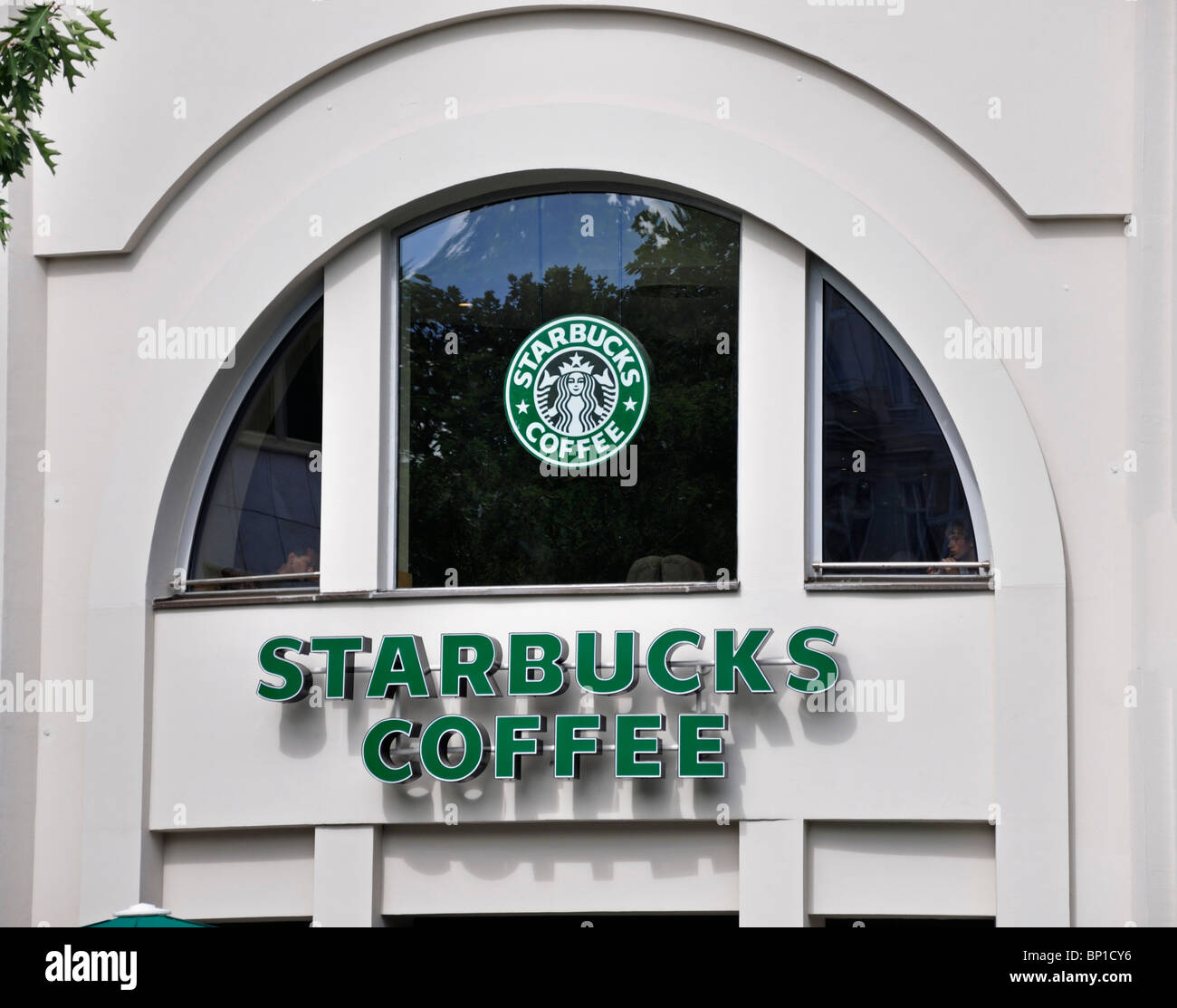 Starbucks logo Berlin Germany July 2010 Stock Photo