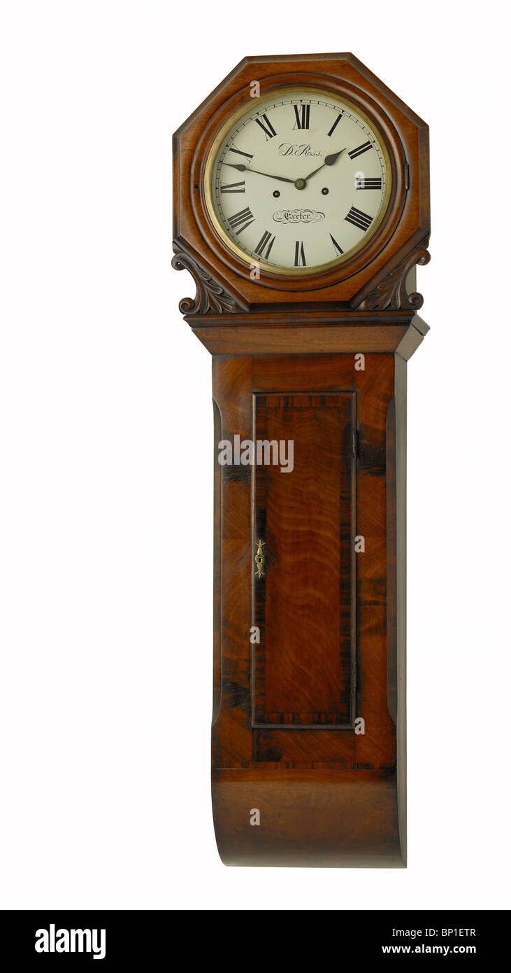 Weight driven wall clock Stock Photo Alamy