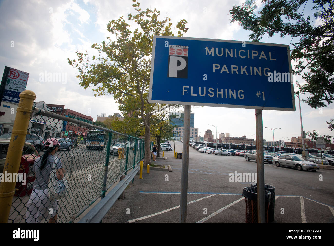 Flushing neighborhood of the queens hires stock photography and images