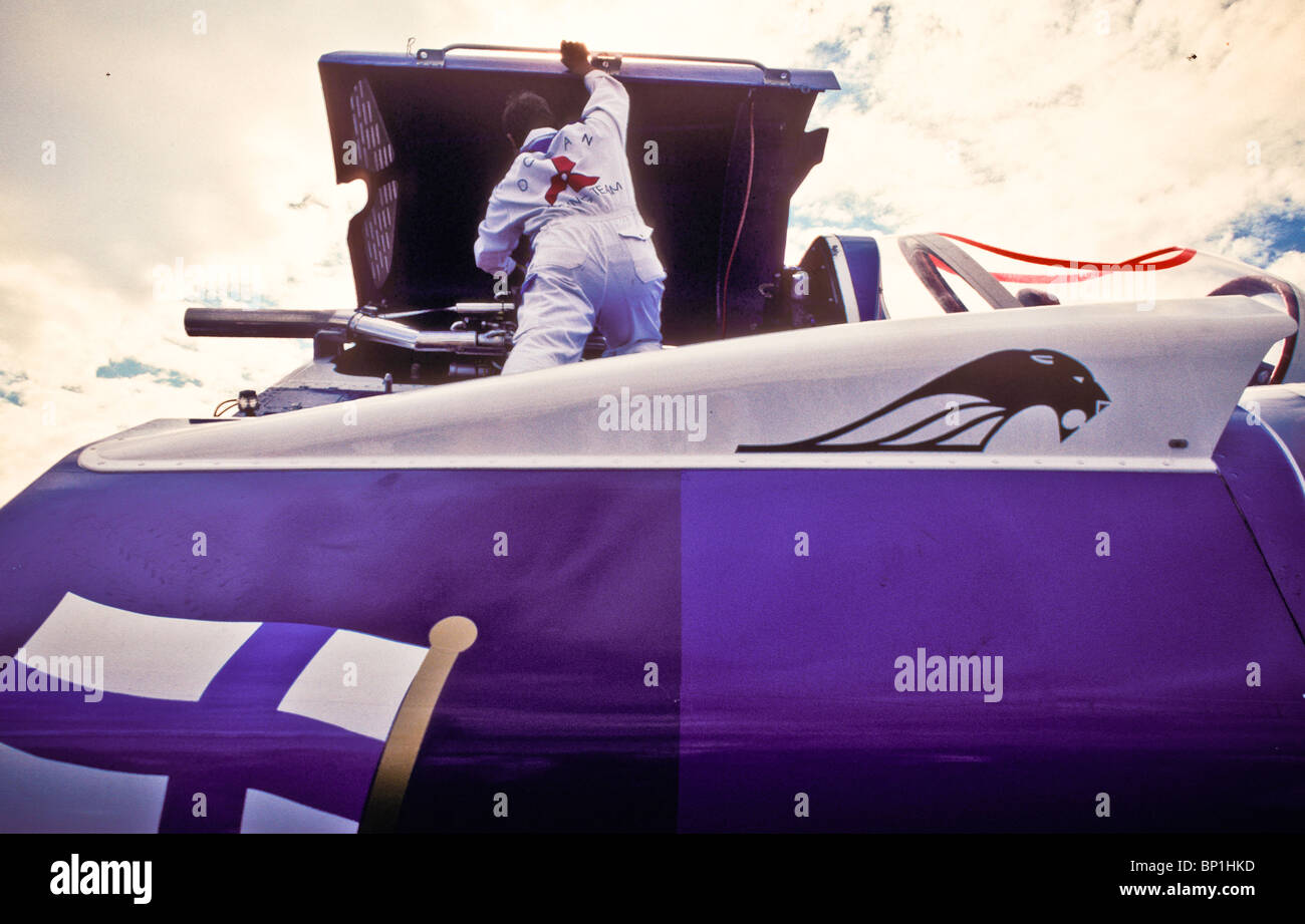 Ocean racing team boats, harbor Helsinki Finland Stock Photo - Alamy