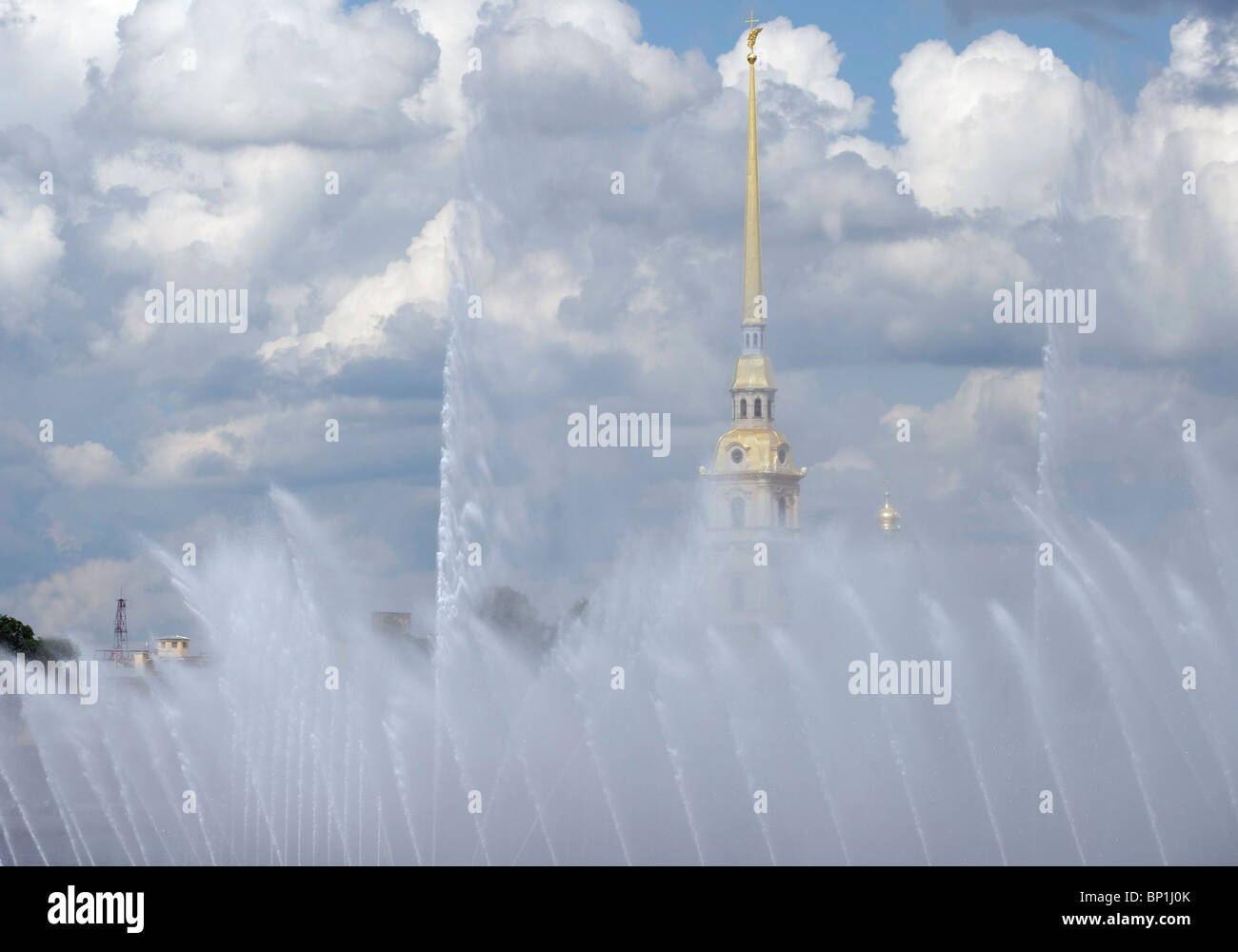 Fountains, Saint Petersburg, Russia Stock Photo