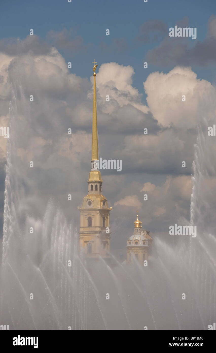 Fountains, Saint Petersburg, Russia Stock Photo