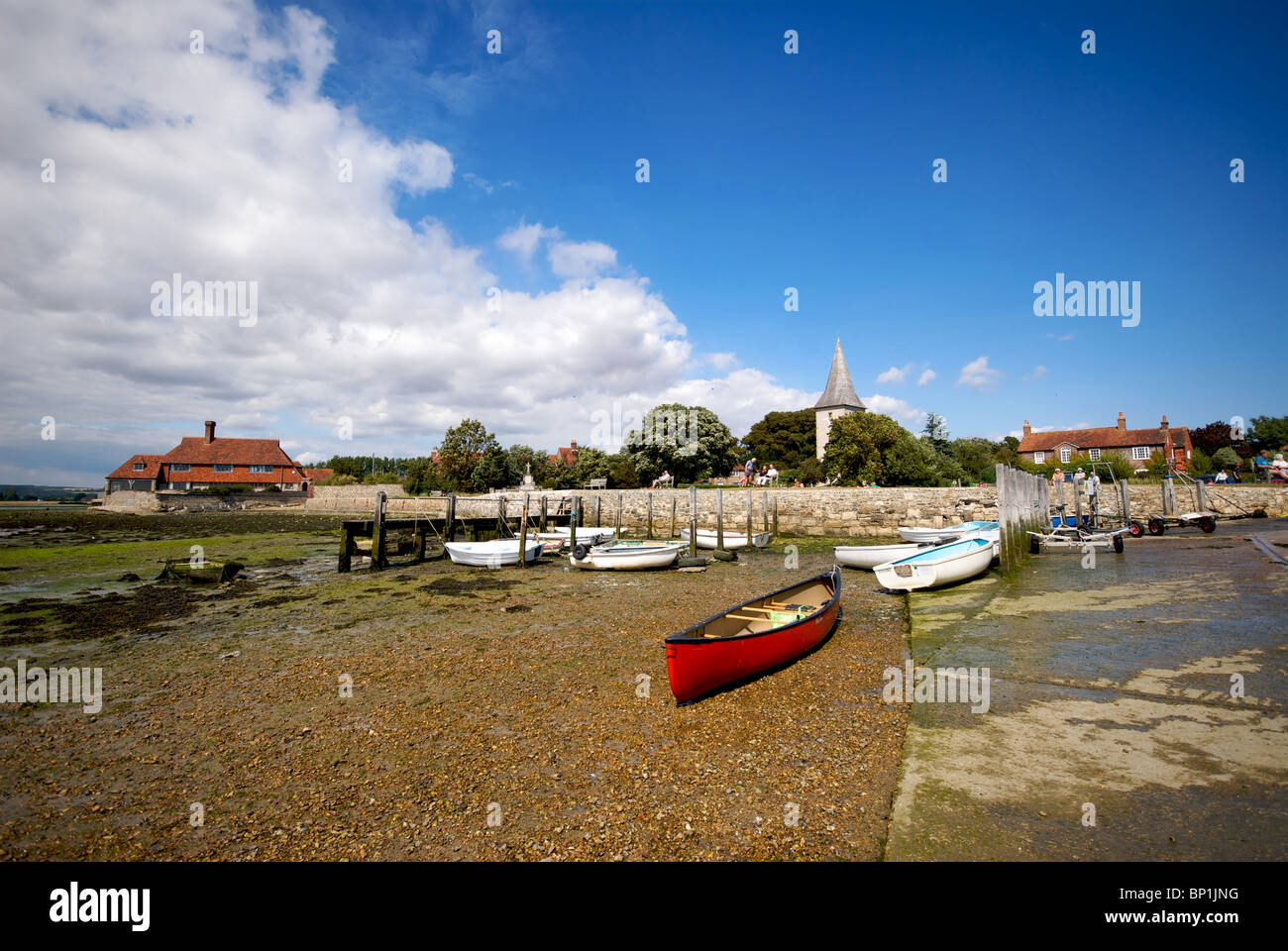 Bosham West Sussex UK Foreshore Harbor Harbour Channel Stock Photo Alamy