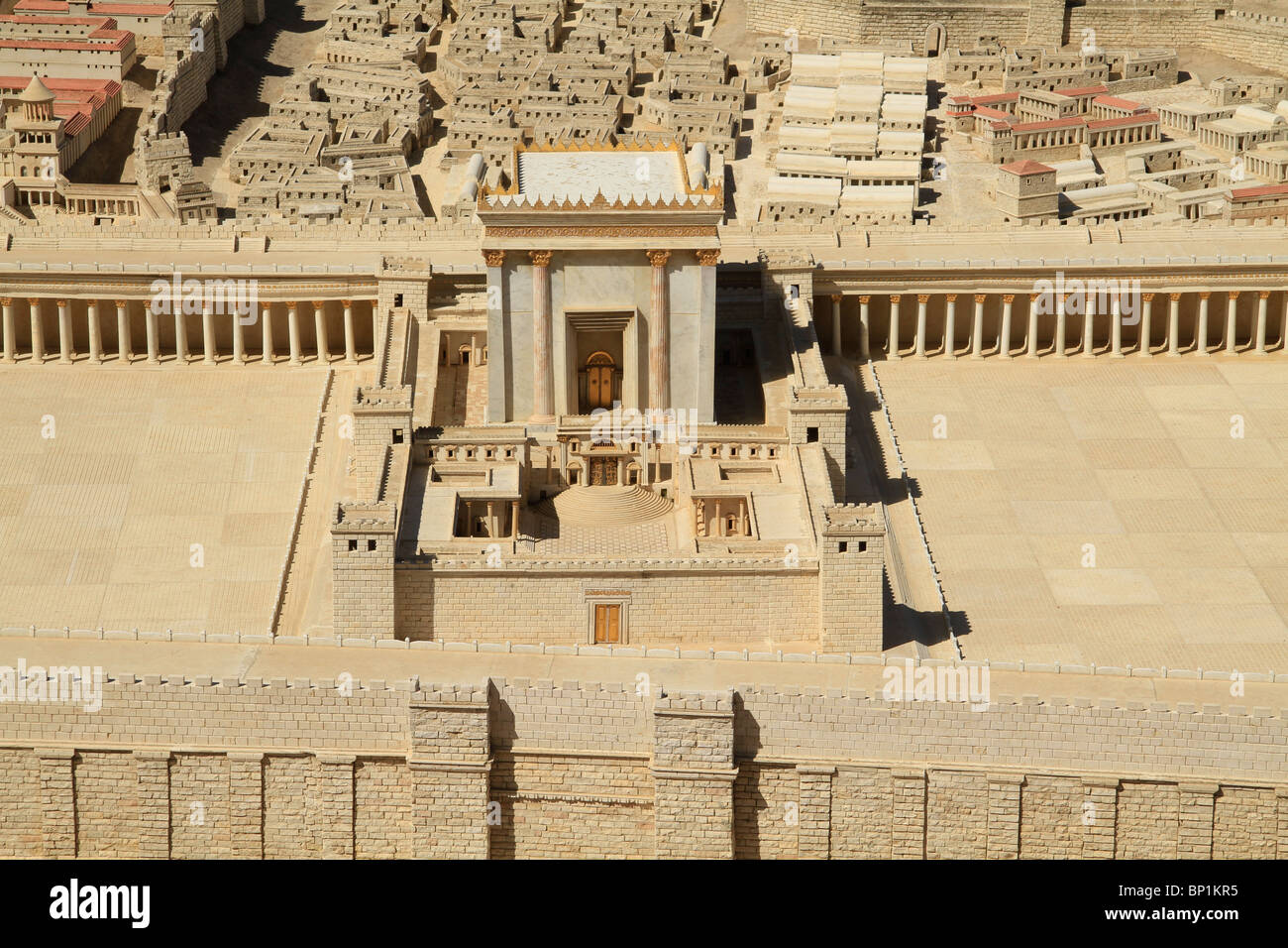 Israel, Jerusalem, the Model of Jerusalem in the Second Temple Period at the Israel Museum Stock Photo
