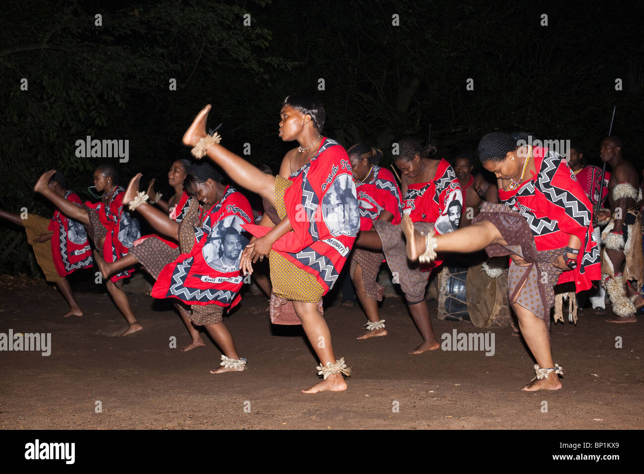 swazi-traditional-dancers-mlilwane-reserve-swaziland-africa-stock