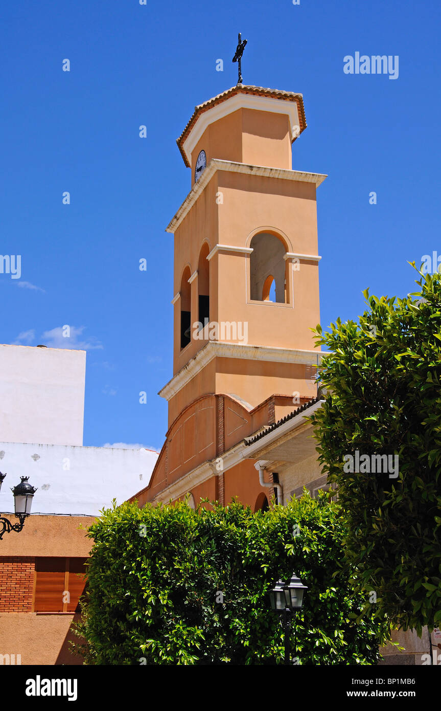 Church in the town square, Albox, Almeria Province, Andalucia, Spain, Western Europe. Stock Photo