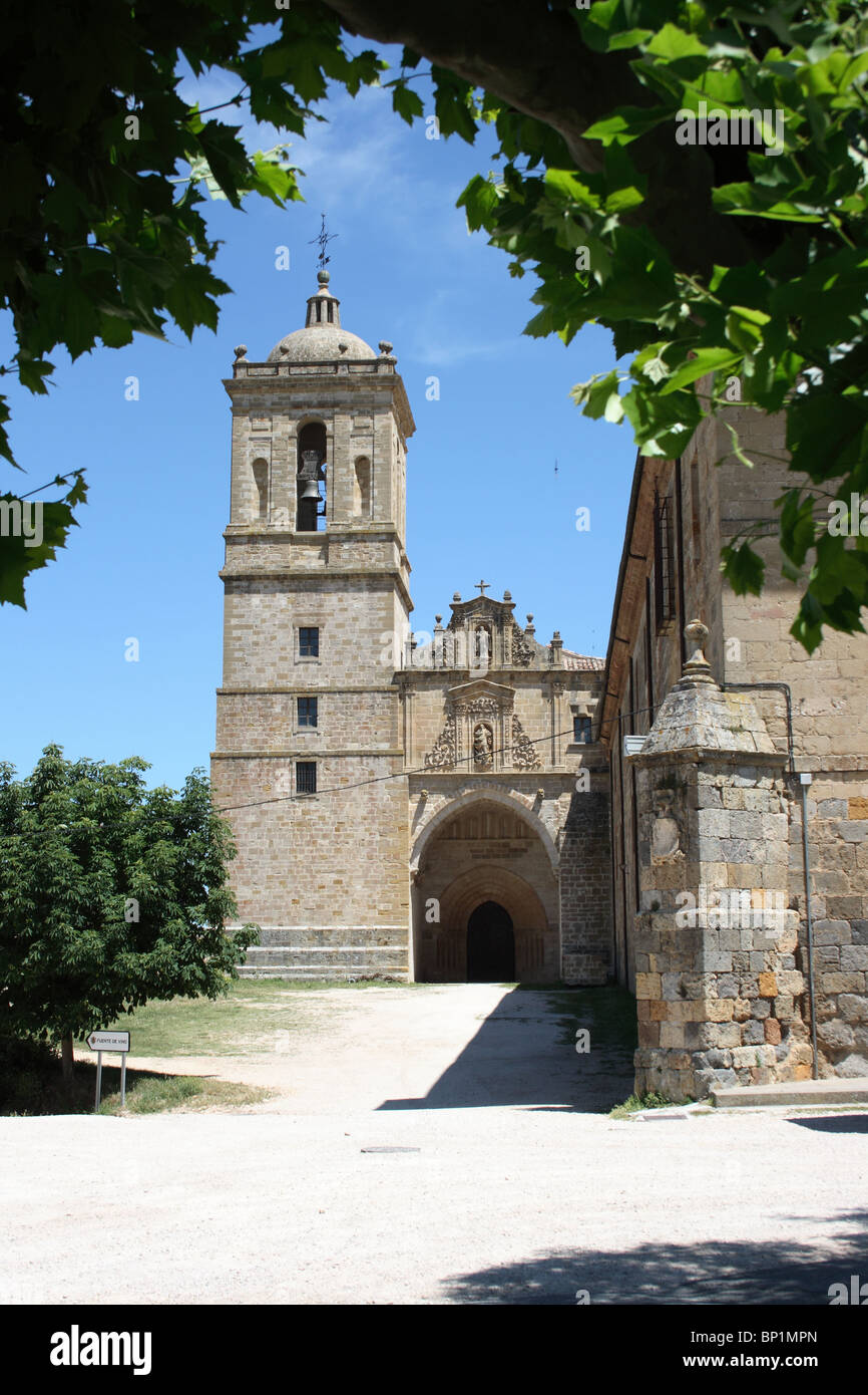 Monasterio de Irache Benedictine Monastery near Estella, on the Santiago Way, Navarra, Spain Stock Photo