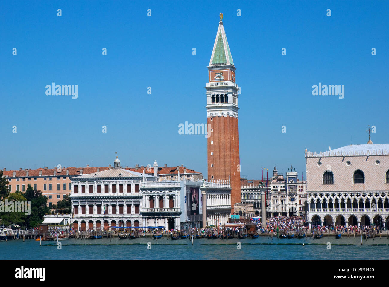 Campanile di San Marco or Bell Tower, St Marks, Venice Italy Stock Photo