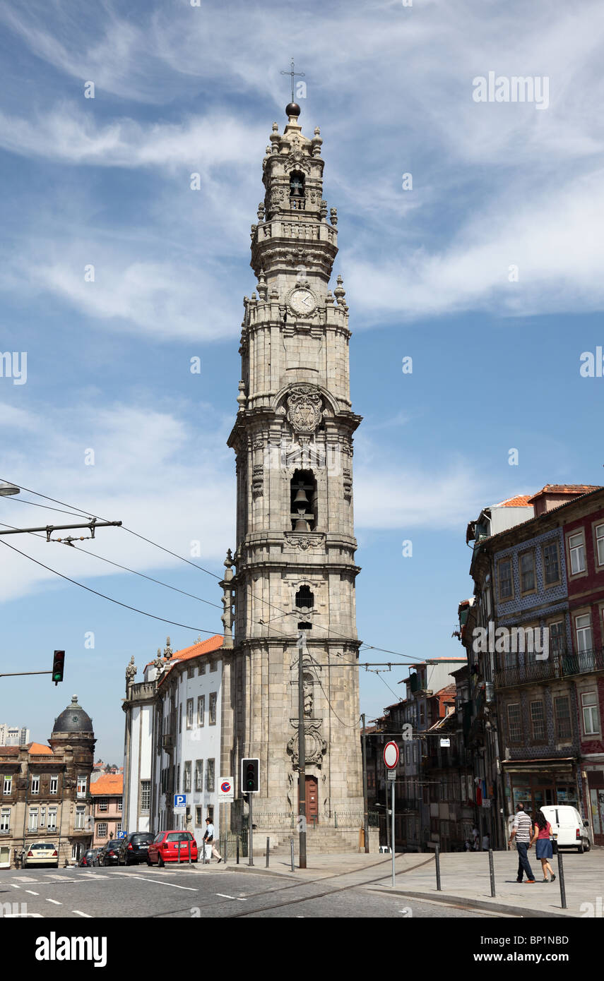 Igreja e Torre dos Clerigos Church in Porto, Portugal Stock Photo