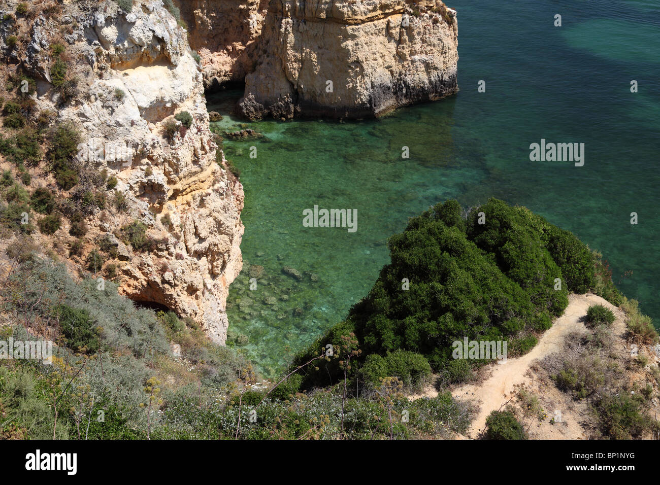 Cliffs at the coast of Algarve, Portugal Stock Photo - Alamy