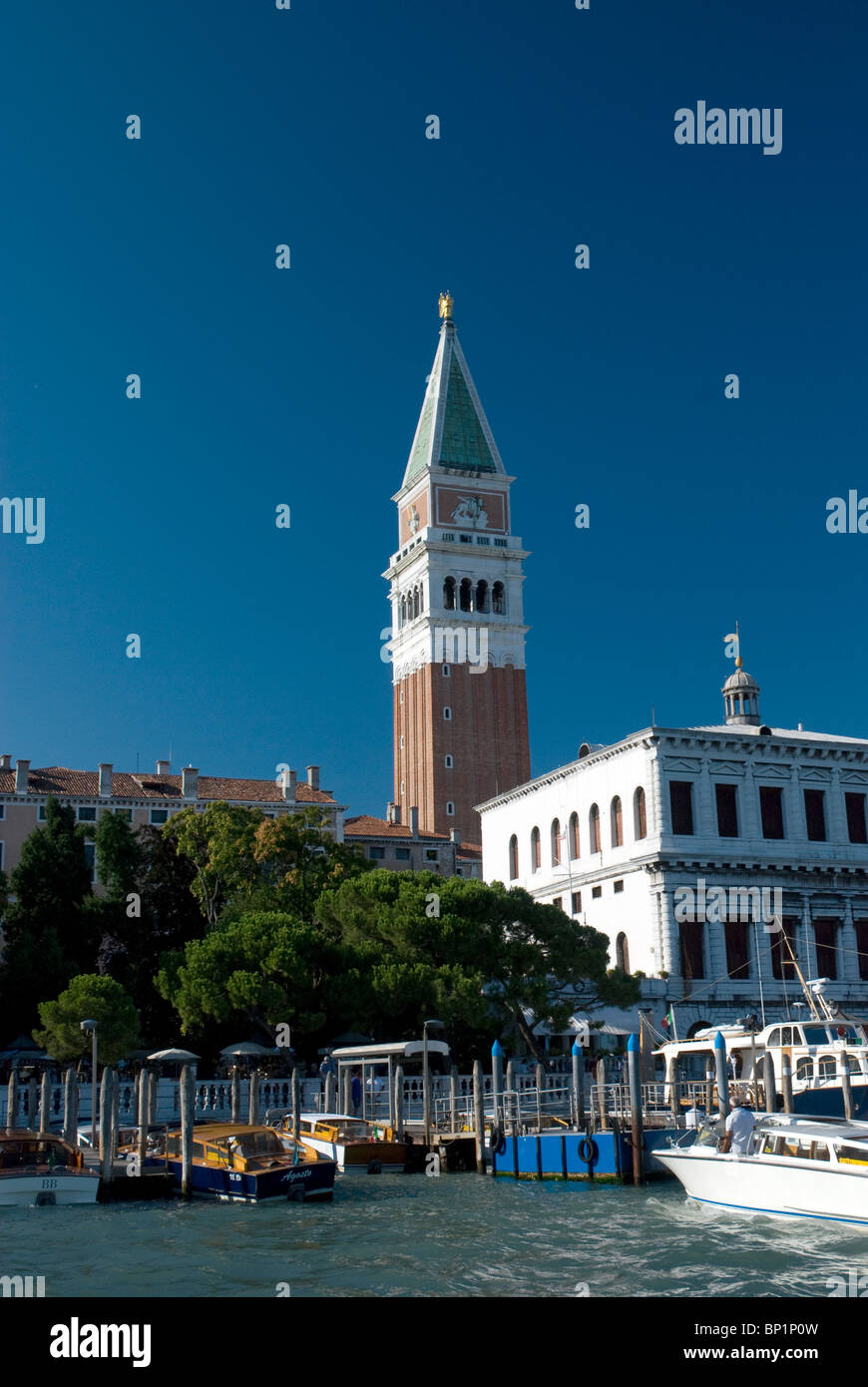 Campanile di San Marco or Bell Tower, St Marks, Venice Italy Stock Photo