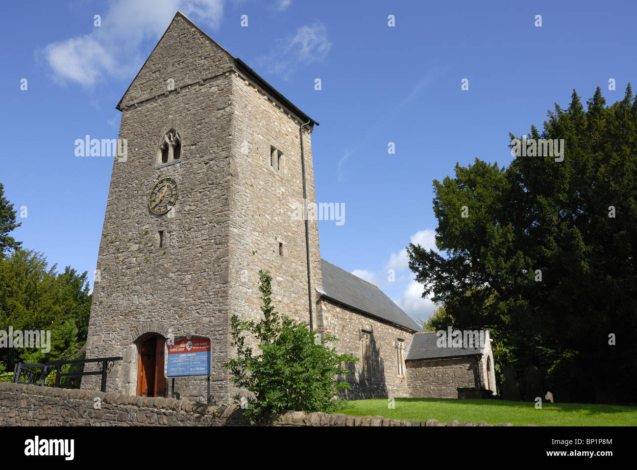 St Denys parish church in Lisvane, Cardiff Stock Photo