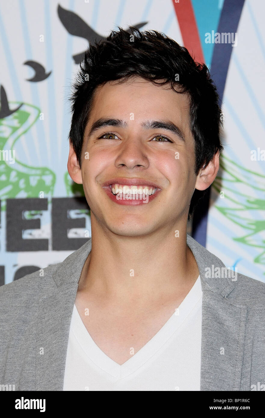 DAVID ARCHULETA TEEN CHOICE 2010 PRESSROOM LOS ANGELES CALIFORNIA USA 08 August 2010 Stock Photo