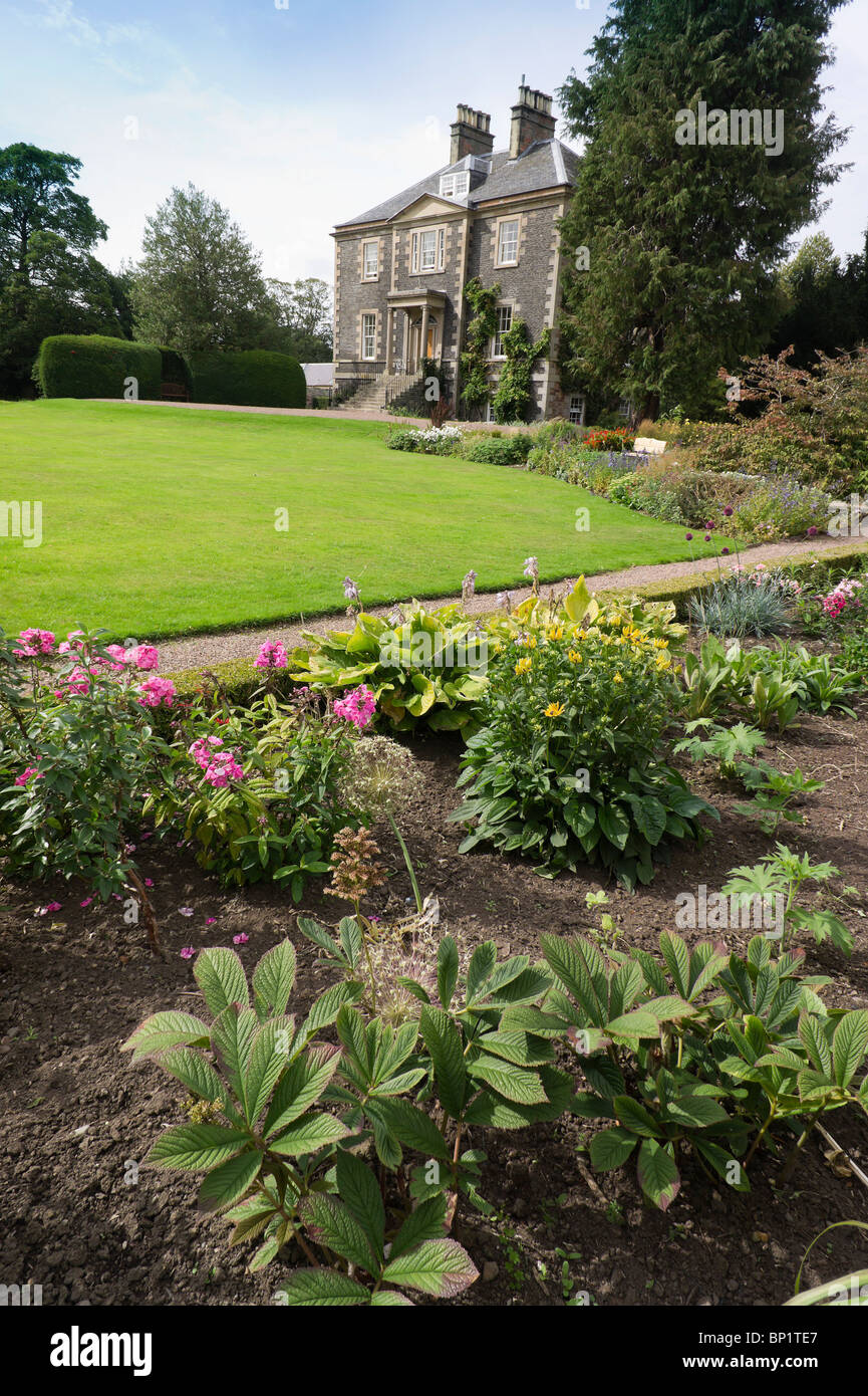 Harmony Gardens, Melrose, Scottish Borders ornamental flowerbed and