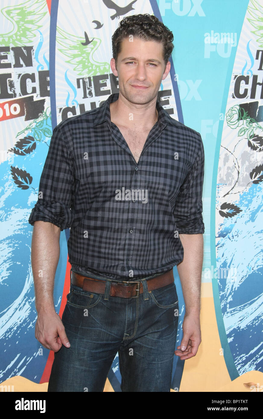 MATTHEW MORRISON TEEN CHOICE 2010 ARRIVALS LOS ANGELES CALIFORNIA USA 08  August 2010 Stock Photo - Alamy