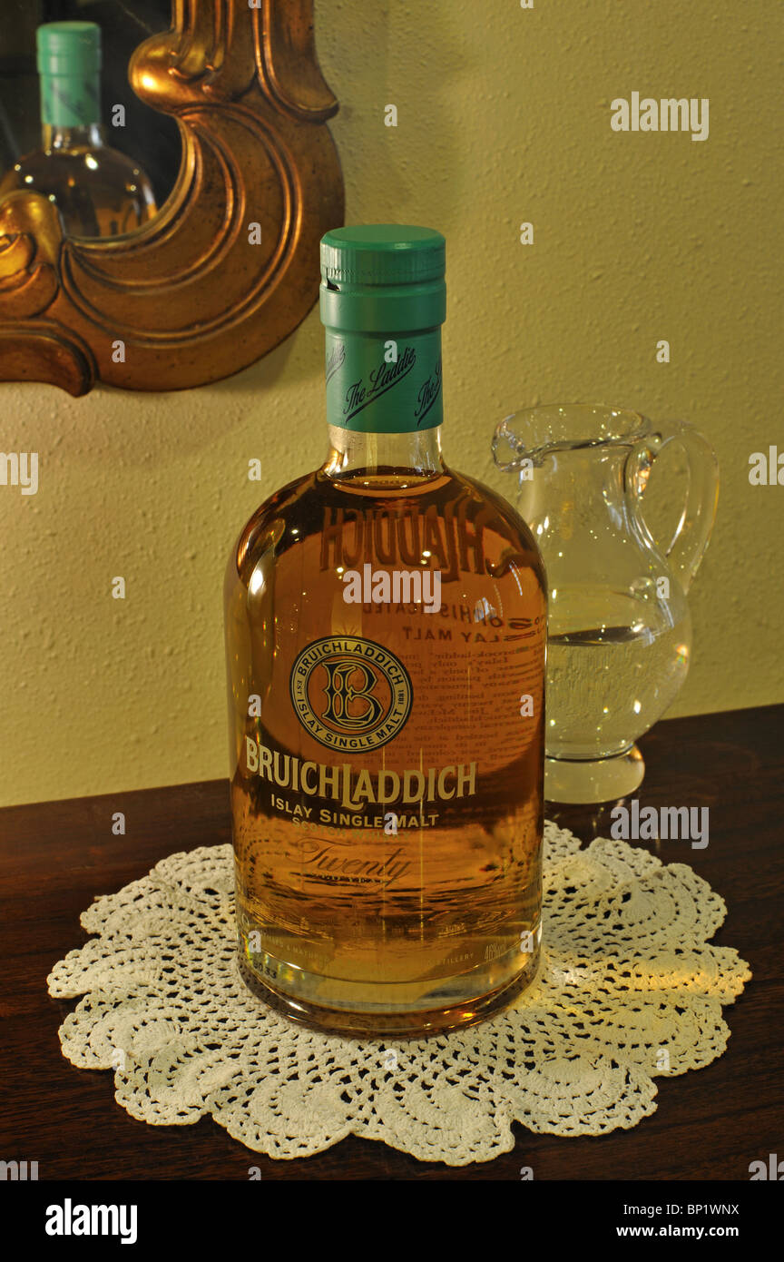 Bruichladdich 20 Year Old Islay Single Malt Scotch Whisky Stock Photo