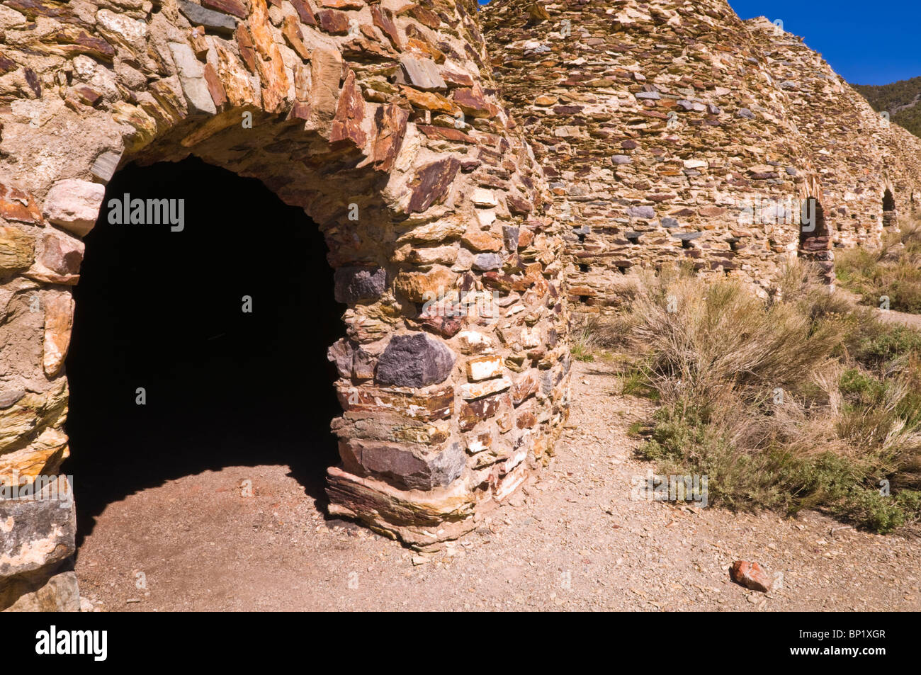 Wildrose Charcoal Kilns, Death Valley National Park. California Stock