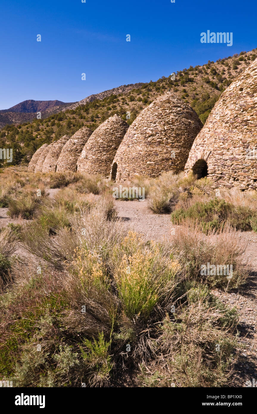 Wildrose Charcoal Kilns, Death Valley National Park. California Stock