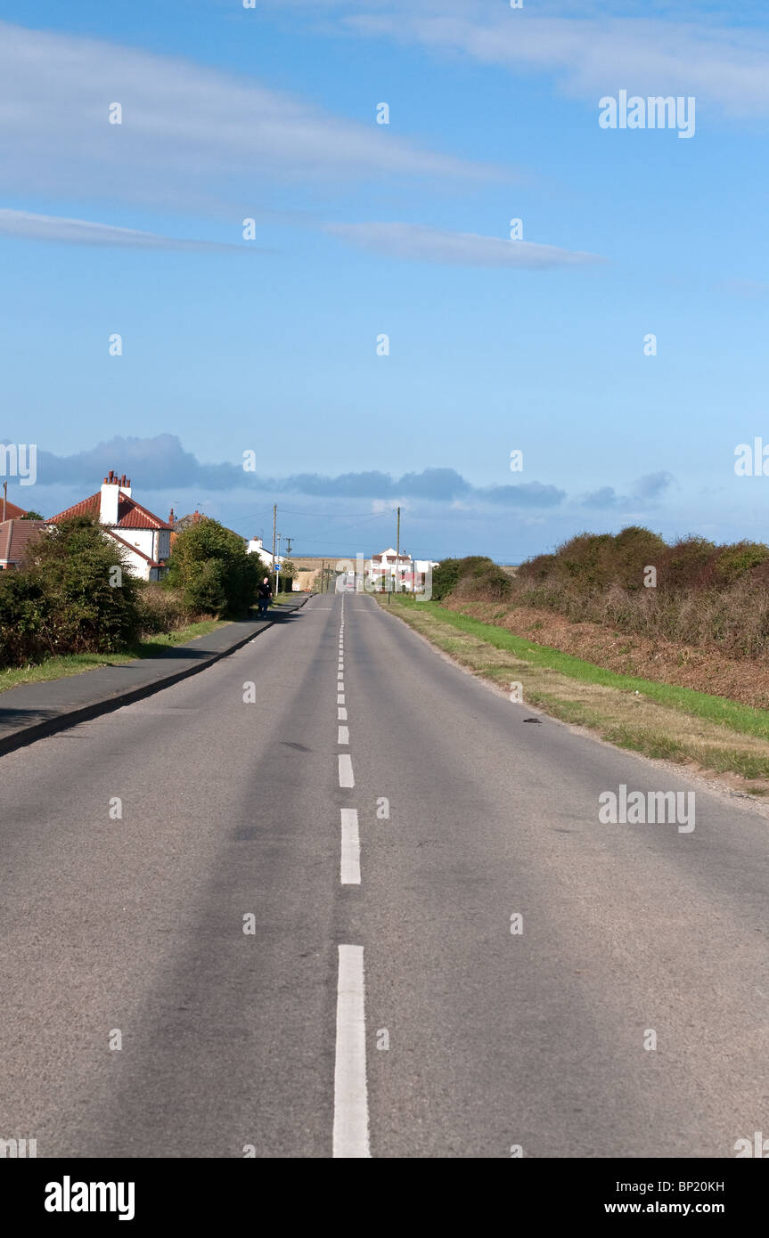 Road to North Landing Flamborough Stock Photo Alamy